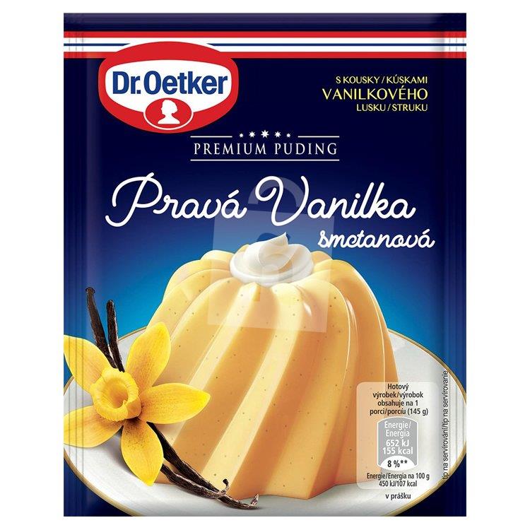 Puding Premium pravá vanilka smotanová 40g Dr. Oetker