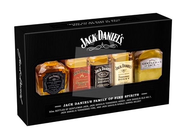 Whiskey Tennessee Family mini set 39% 5 x 50ml/ 250ml Jack Daniel's