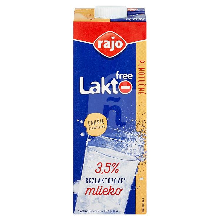 Mlieko Lakto Free bezlaktózové plnotučné 3,5% 1l Rajo