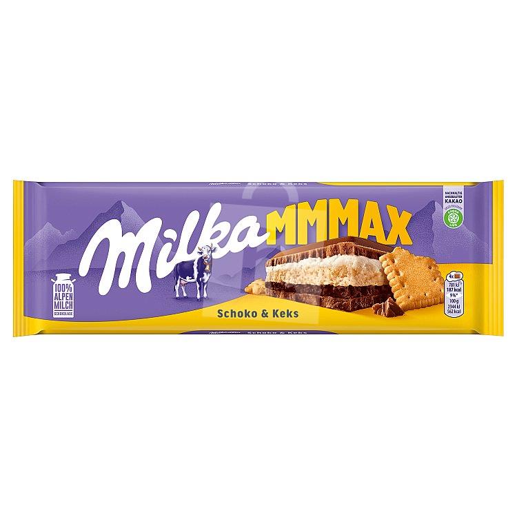 Čokoláda mliečna Mmmax schoko & keks 300g Milka