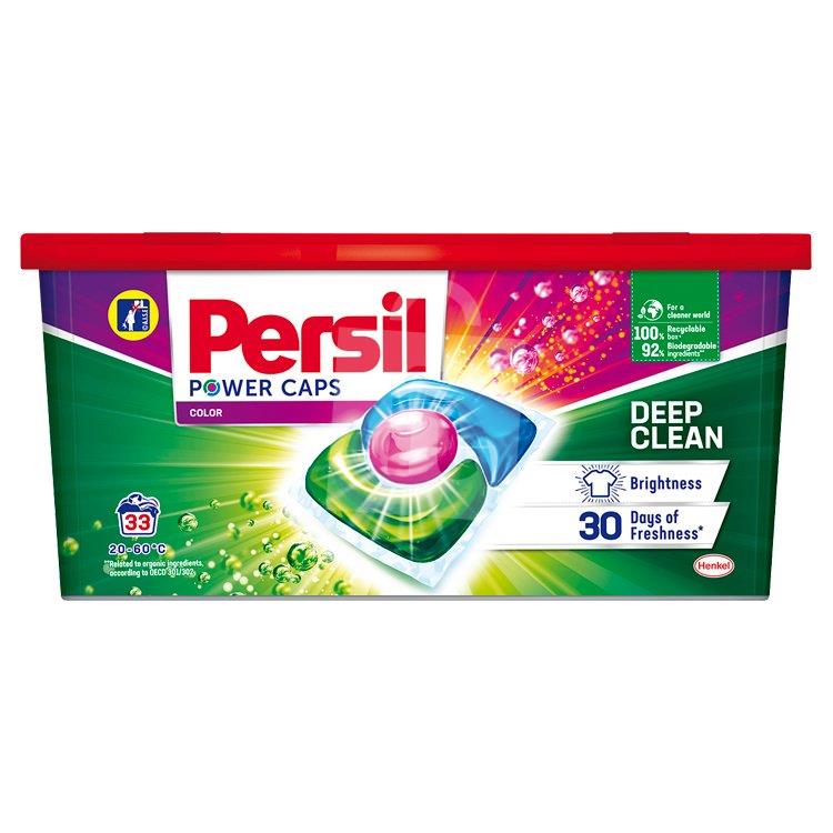 Gélové kapsule na pranie Power-Caps Deep Clean color 33 praní 495g Persil