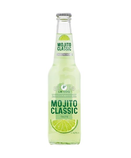 Nápoj alkoholický aromatizovaný sýtený Koktail Mojito Classic 4,7% 330ml LeCOQ 
