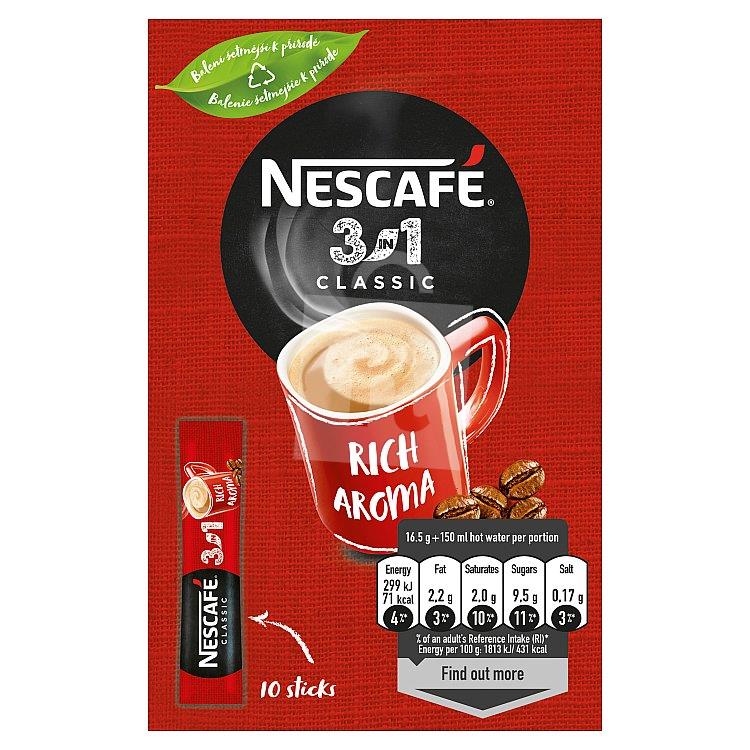 Káva instantná 3in1 Classic 10x16,5 g /165g Nescafé
