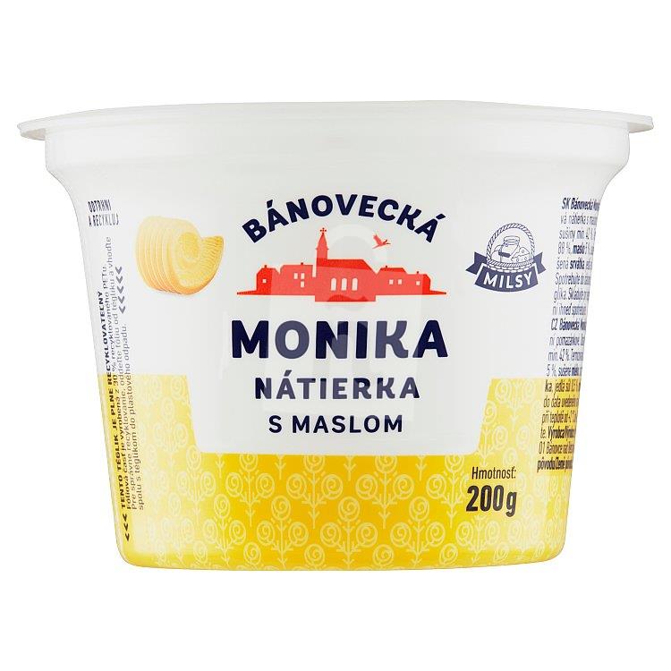 Nátierka Monika s maslom 200g Bánovecká mliekareň 