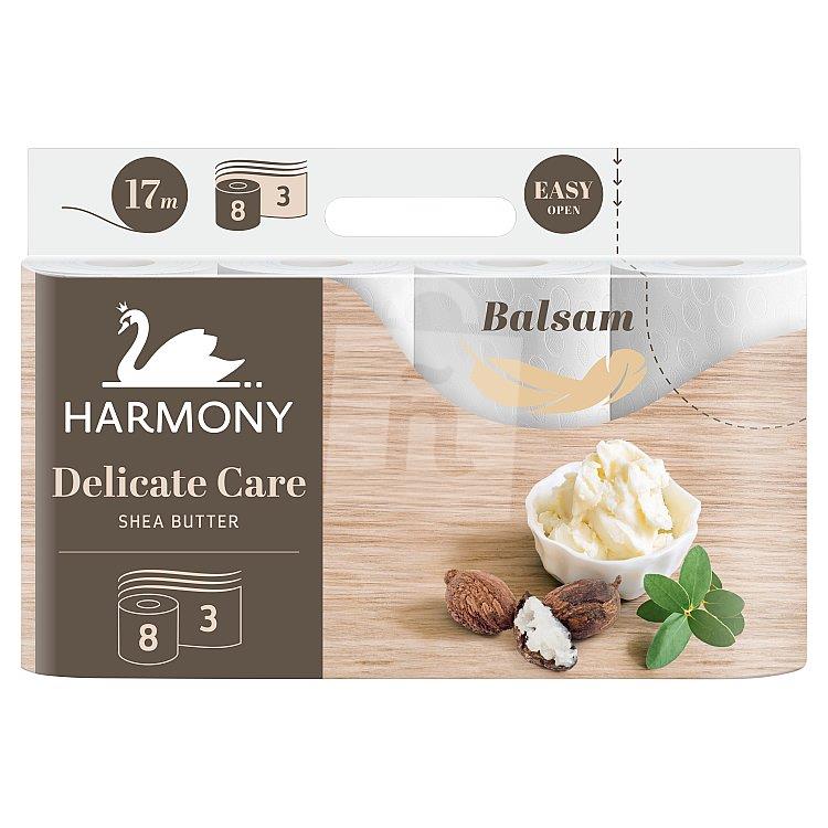 Toaletný papier Delicate Care Balsam shea butter 3-vrstvový 8ks Harmony