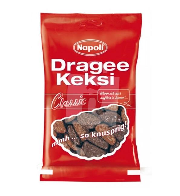 Sušienky v mliečnej a horkej čokoláde Dragee Keksi Classic 85g Napoli