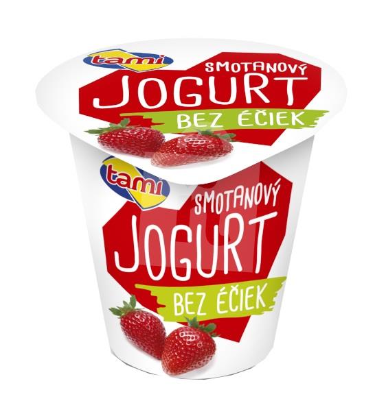 Jogurt smotanový bez éčiek jahodový 135g Tami