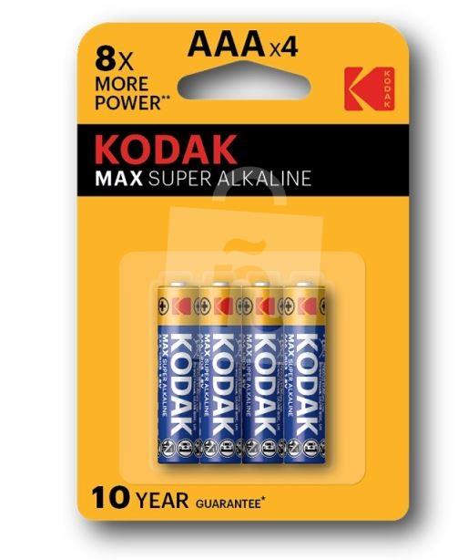 Batérie Max alkalické micro AAA / R03 1,5V 4ks Kodak