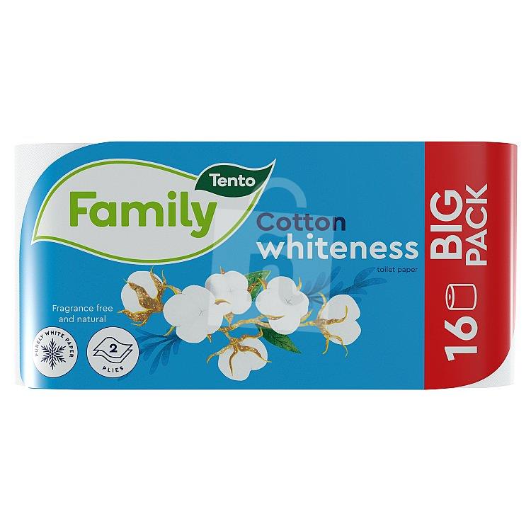 Toaletný papier White Cotton Whiteness Family bigpack bez vône 2-vrstvový 16ks Tento