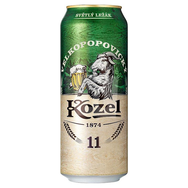Pivo výčapný ležiak svetlý 11° 4,6% 500ml Velkopopovický Kozel