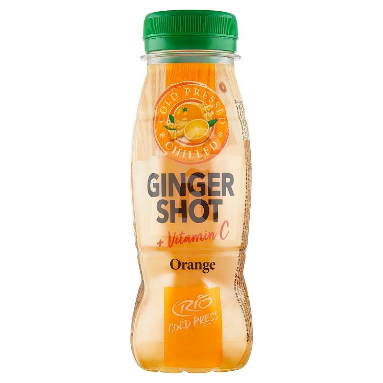 Šťava Ginger shot pomaranč - zázvor 180ml Rio Cold Press