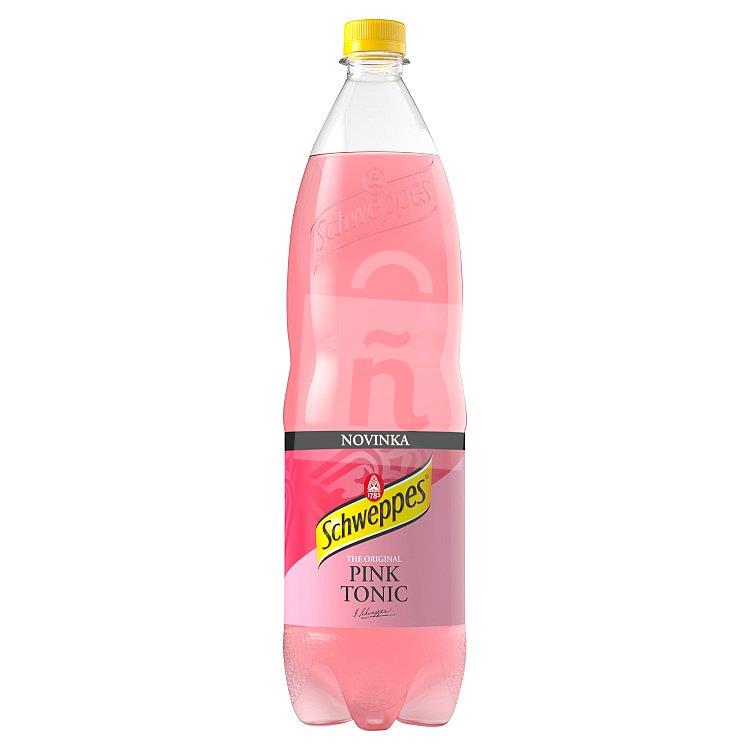 Limonáda s príchuťou toniku pink tonic 1,5l Schweppes