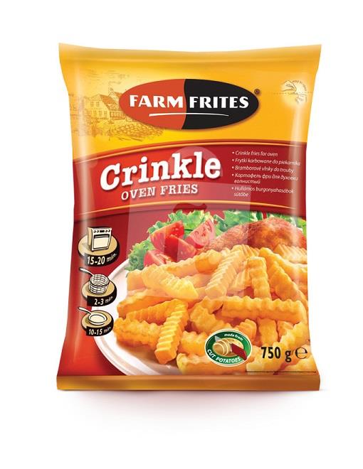 Zemiakové hranolky Crinkle oven fries 750g Farm Frites