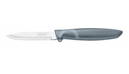 Nôž na šúpanie ovocia / zeleniny Plenus 7,5cm - sivý TRAMONTINA