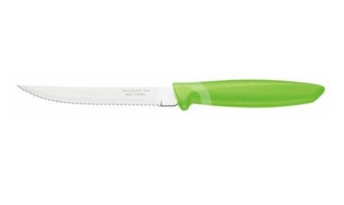 Nôž steakový Plenus 12,5cm - zelený TRAMONTINA