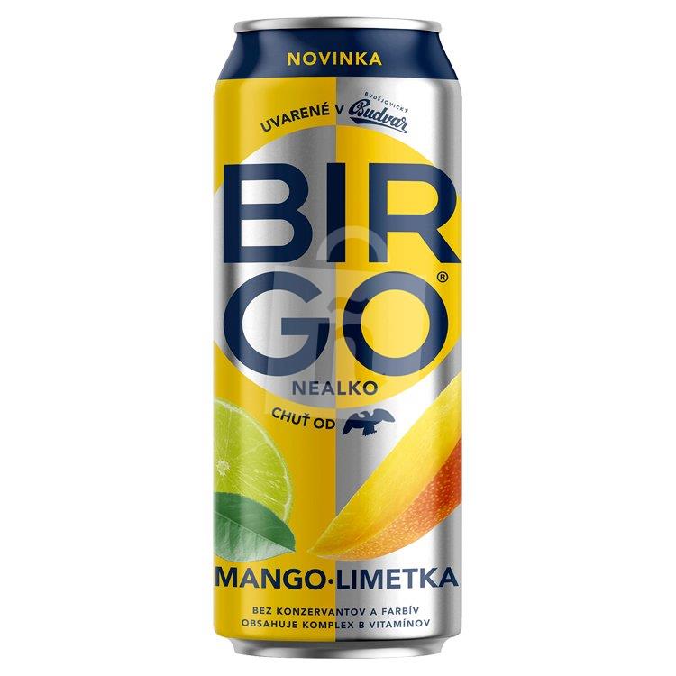 Pivo nealkoholické Birgo mango-limetka 500ml plech Budweiser Budvar