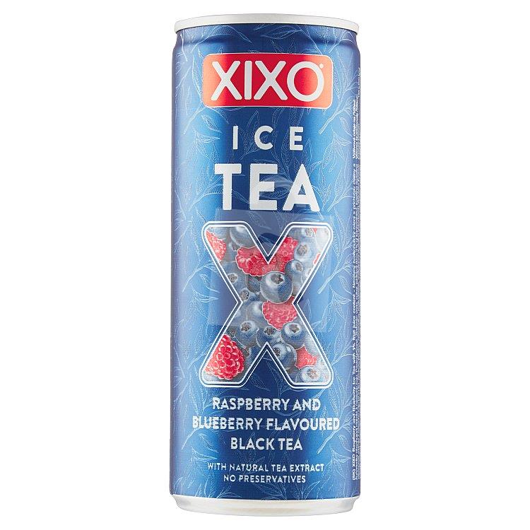 Ľadový čaj čierny raspberry & blueberry 250ml plech XIXO