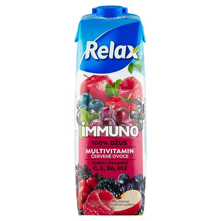 Džús Immuno 100% Multivitamín červené ovocie 1l Relax