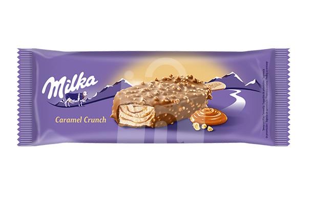 Nanuk Caramel Crunch vanilkovo-karamelový s polevou z mliečnej čokolády 100ml Milka eis