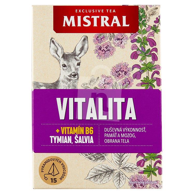 Čaj funkčný Vitalita + vitamín B6, tymián, šalvia 15x2g / 30g Mistral Exclusive tea