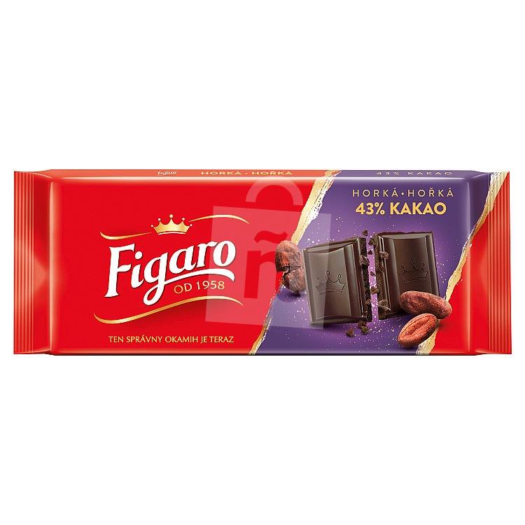 Čokoláda horká 43% kakaa 80g Figaro