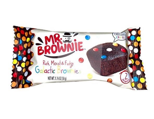 Brownies Galactic s lentilkami a kúskami belgickej cokolády 50g Mr.Brownie