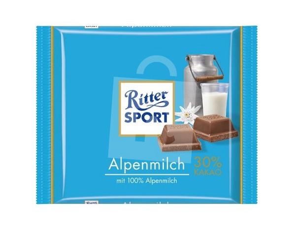 Čokoláda mliečna Alpinmilch 30% kakao 100g Ritter Sport