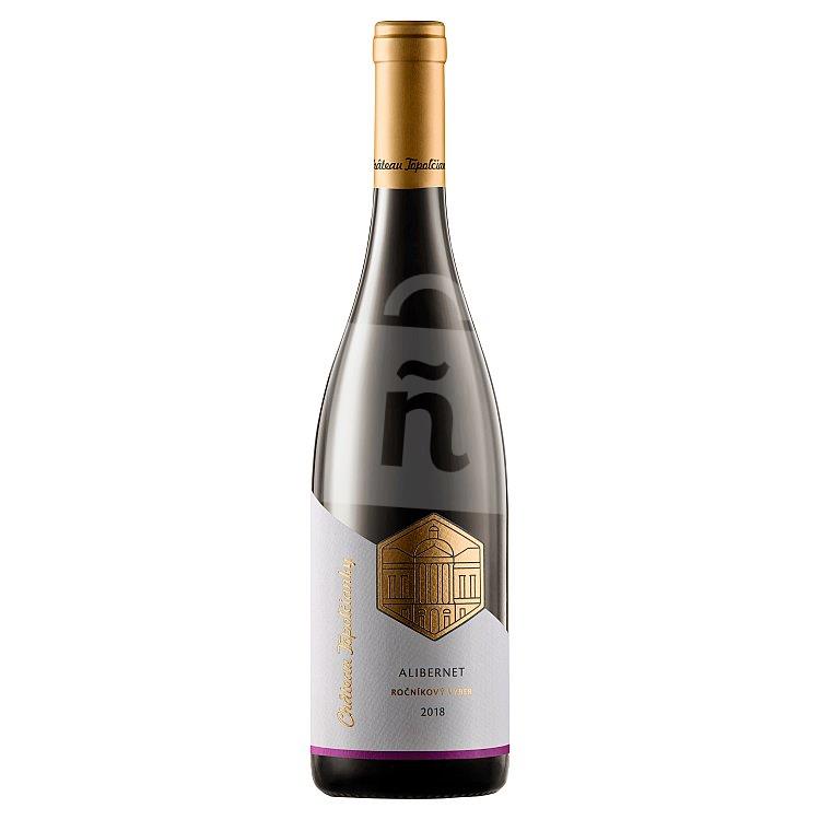 Alibernet odrodové víno, ročníkový výber červené suché 0,75l Chateau Topoľčianky