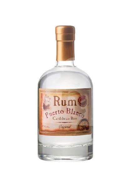 Rum caribbean white 37,5% 0,5l Puerto Blanco