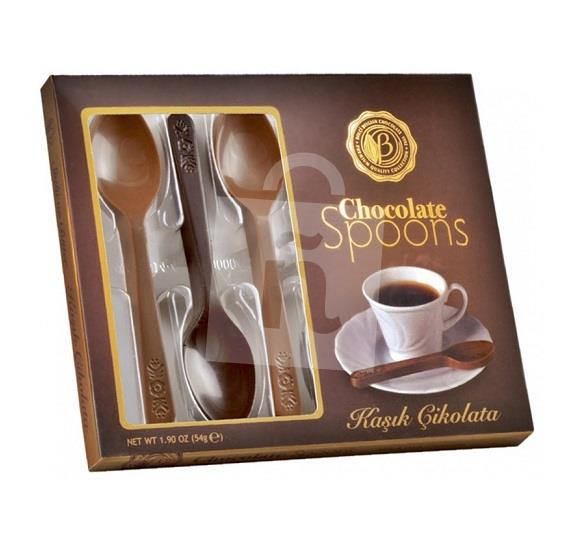 Dezert čokoládové lyžičky - z mliečnej a horkej čokolády 54g Bolçi