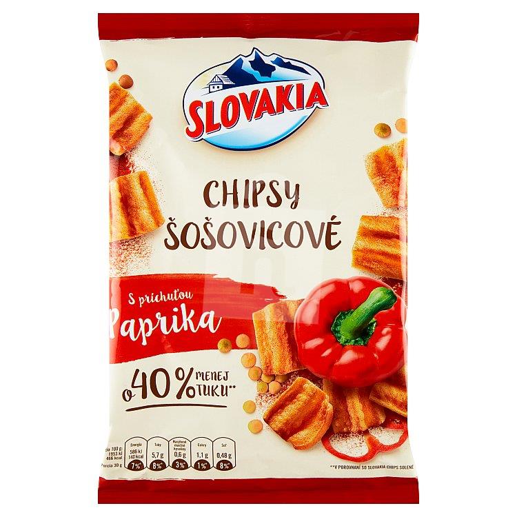 Chipsy šošovicové s príchuťou paprika 65g Slovakia