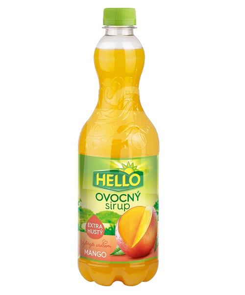 Sirup ovocný extra hustý mango 0,7l Hello