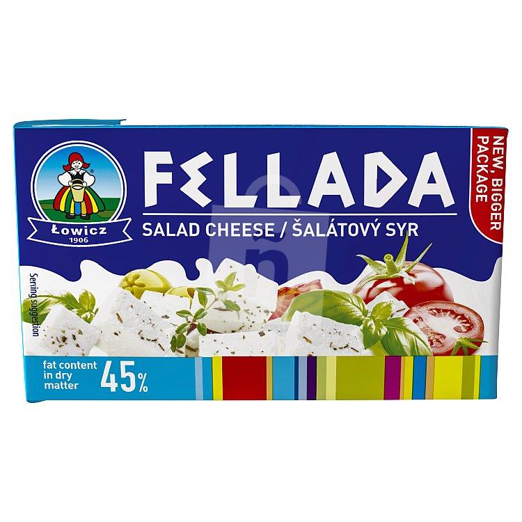 Syr Fellada mäkký polotučný slaný pre studenú kuchyňu a šaláty 45% 270g Lowicz