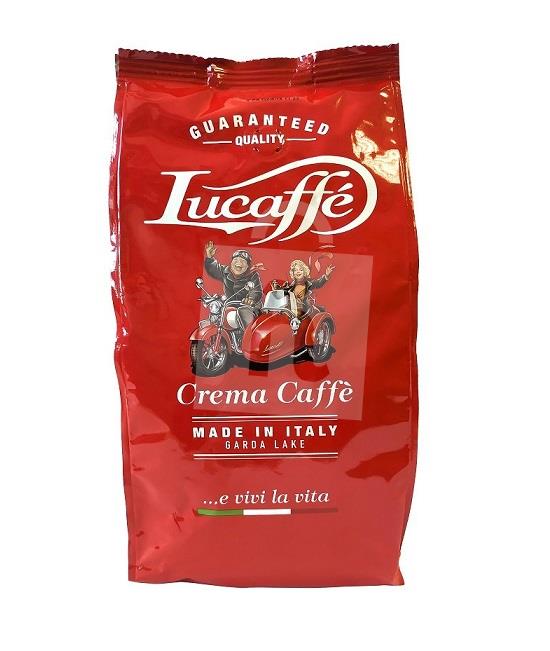 Káva pražená zrnková Crema Caffé 500g Lucaffé
