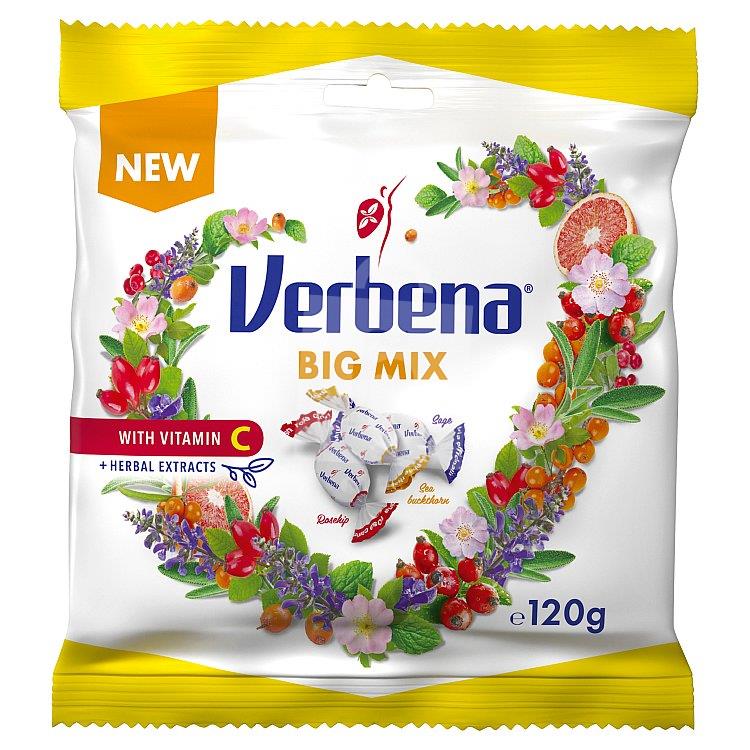 Cukríky furé s vitamínom Big Mix 120g Verbena