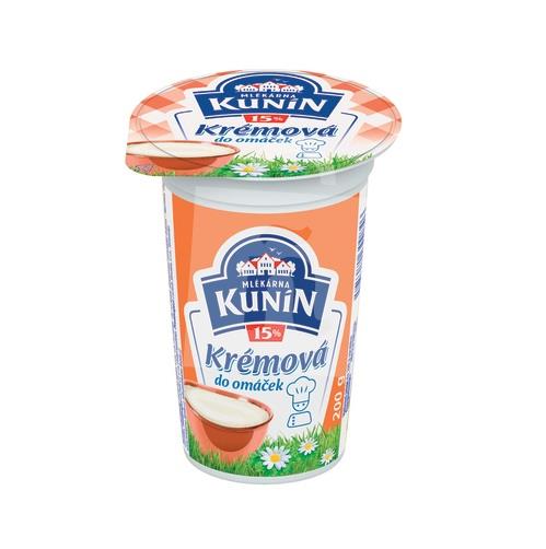 Smotana krémová do omáčok 15% 200g Mlékárna Kunín