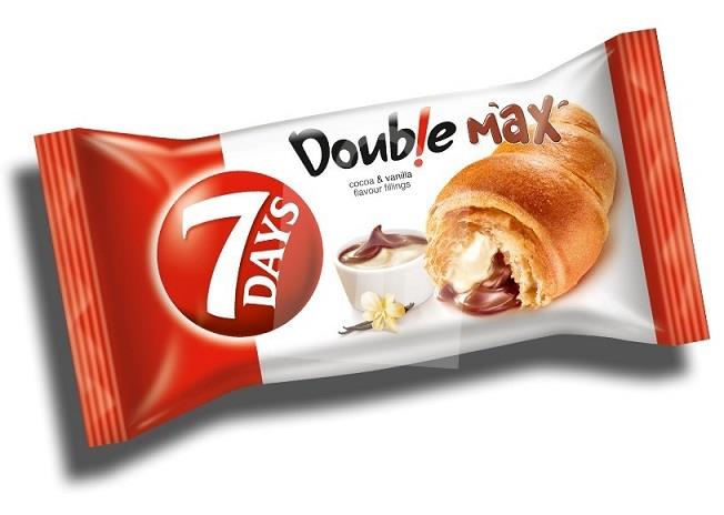 Croissant Double Max kakao-vanilka 80g 7 DAYS