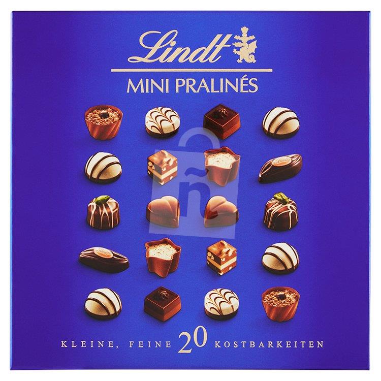 Dezert Mini Pralinky zmes plnených čokoládových bonbónov z mliečnej a horkej čokolády 100g Lindt