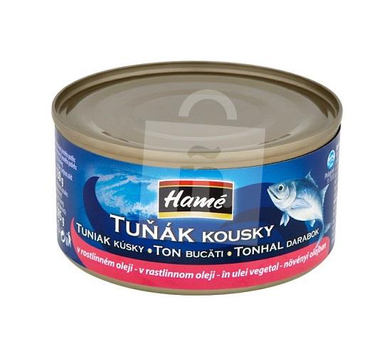 Tuniak kúsky v rastlinnom oleji 185g Hamé