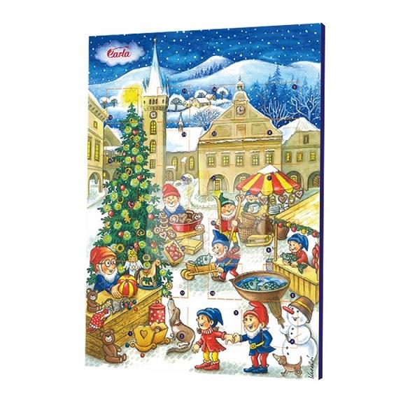 Adventný kalendár trpaslíci 50g Carla