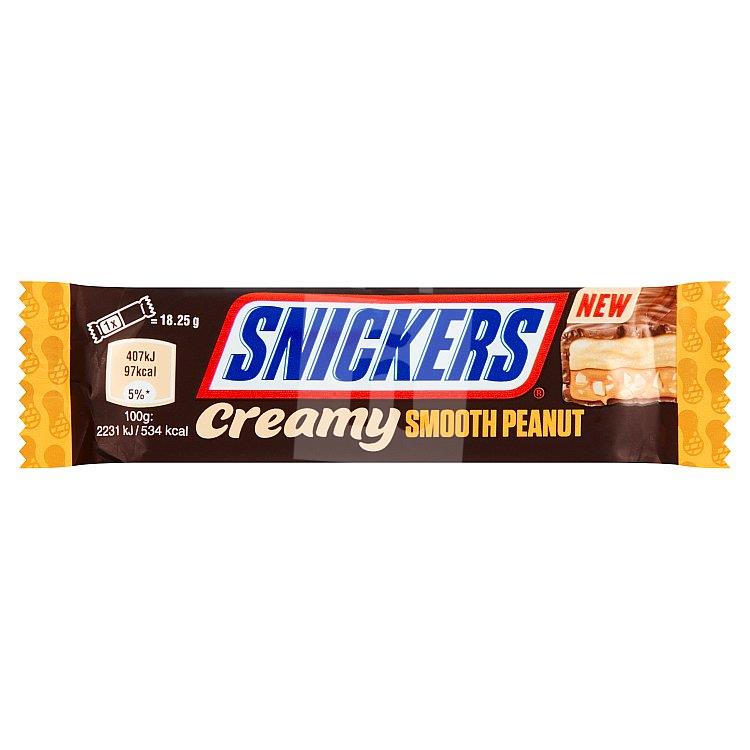 Tyčinka čokoládová Creamy Smooth Peanut 2x 8,25g / 36,5g Snickers