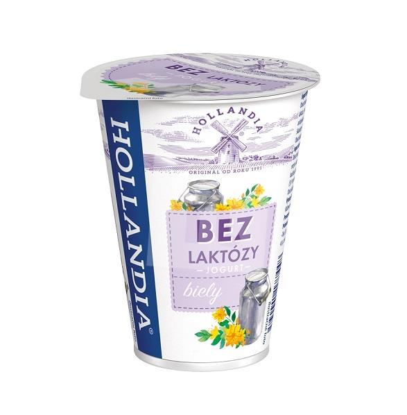 Jogurt bez laktózy biely krémový 180g Hollandia