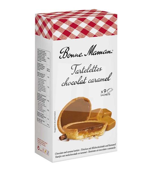 Koláčiky Tartelettes čokoládovo-karamelové 135g BONNE MAMAN