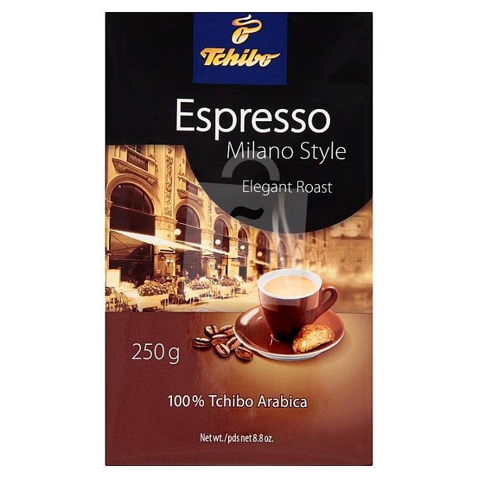 Káva pražená mletá Espresso Milano Style 250g Tchibo