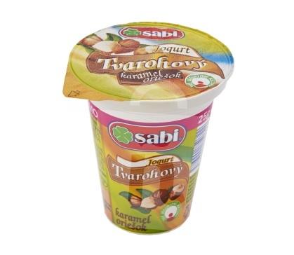 Jogurt tvarohový karamel - oriešok 150g SABI
