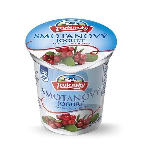 Jogurt smotanový brusnica 145g Zvolenský