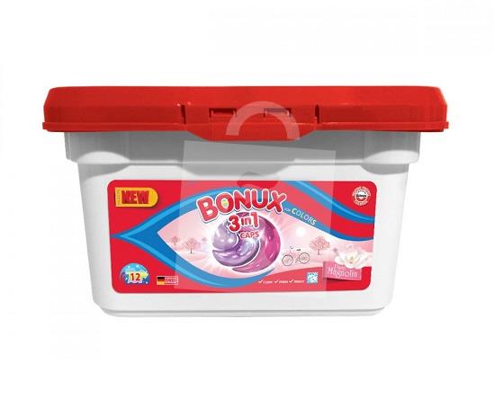 Gélové kapsule na pranie 3in1 Color pure magnolia 12 praní Bonux