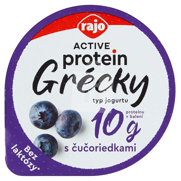 Jogurt Grécky čučoriedka bez laktózy 150g Rajo Active Protein