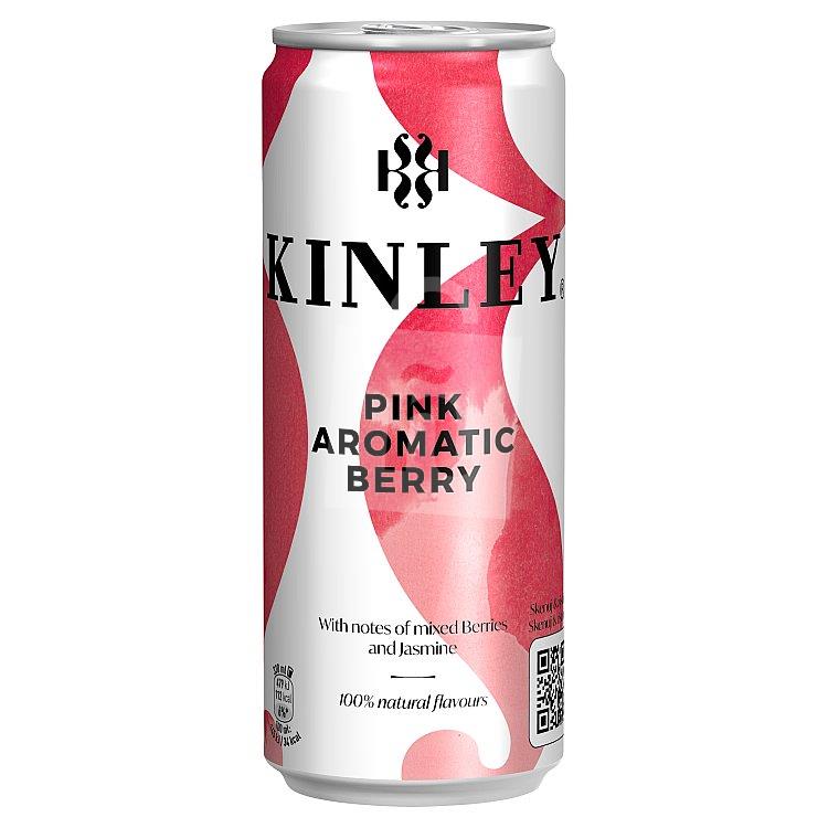 Limonáda s tonikovou príchuťou pink aromatic berry 330ml plech Kinley