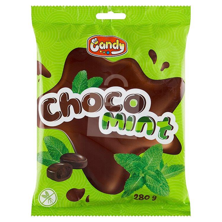 Cukríky furé Choco Mint s náplňou s čokoládovo-mätovou príchuťou 280g Candy
